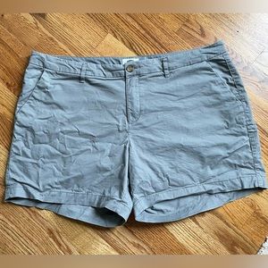 Old Navy Gray Chino Twill Plain Front Shorts